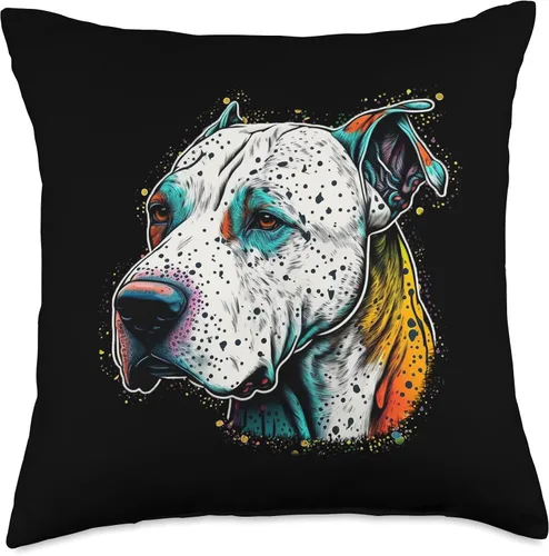 Vista 5 de Dogo Argentino Lover for Men, Women and kids Cute Dogo Argentino Lover - Almohada colorida con diseño divertido de mamá y perro, 16 x 16 pulgadas