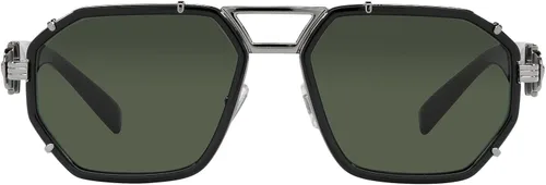 Vista 2 de Versace VE2228 - Lentes de sol 100171 negroverde oscuro 2323in Negro