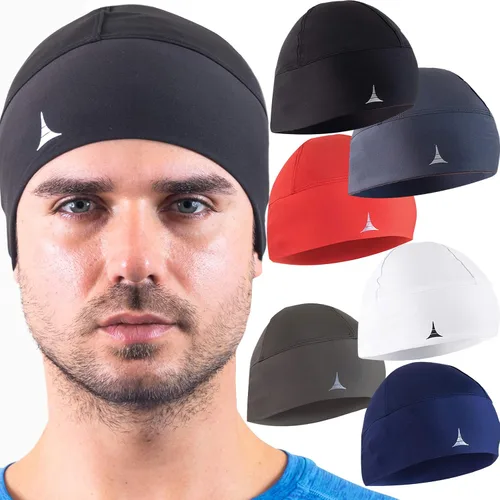 Vista 23 de Gorro para correr o forro para casco: máxima retención térmica y absorción de la humedad. Se ajusta debajo de cascos.