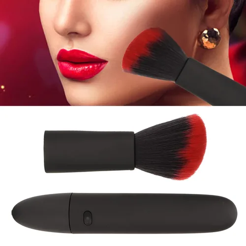 Vista 6 de TARSHYRY Cepillo de maquillaje eléctrico, multifuncional de 10 engranajes, cepillo de masaje eléctrico para rubor, cepillo de maquillaje USB