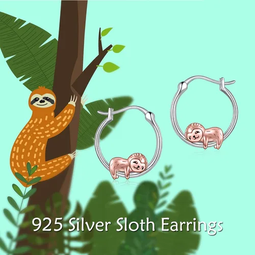 Vista 5 de VONALA Bonitos aretes de aro de plata de ley 925, regalos de cumpleaños para mujeres y niñas