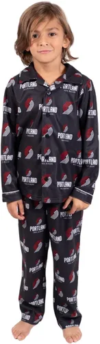 Vista 24 de Ultra Game Conjunto de pijama juvenil oficial de la NBA de 2 piezas súper suaves con botones
