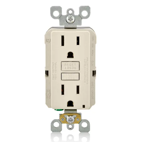 Vista 46 de Leviton SmartlockPro Interruptor con enchufe de doble polo receptáculo, AFTR1-E, 120.0 volts