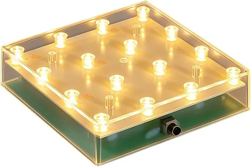 Vista 10 de Simplelight - Base de luz LED redonda de 4 pulgadas, color blanco suave, paquete individual Perfect for Glass Art, Ideal Led Display for Vases