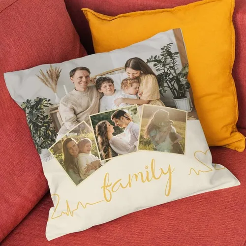 Vista 2 de Bivei Funda de almohada personalizada con imagen y texto, almohada decorativa personalizada para mamá, funda de almohada personalizada con fotos