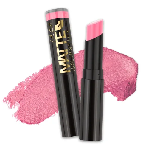 Vista 5 de L.A. Girl Lápiz labial mate de terciopelo plano, Bite Me GLC810