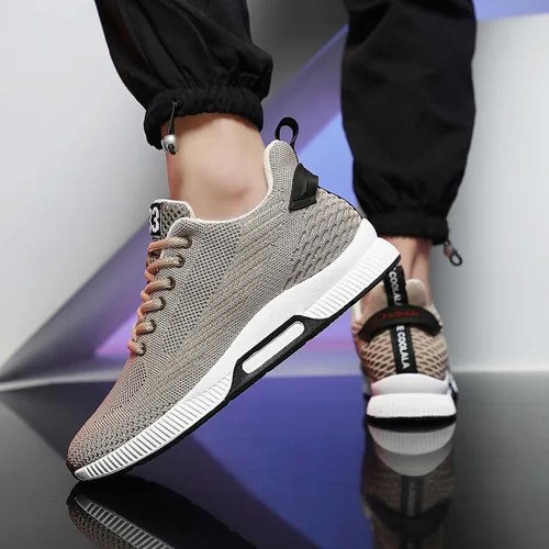 Vista 4 de CERYTHRINA Zapatillas de deporte para hombre Zapatos deportivos invisibles de altura que aumentan 2.36 pulgadas más altos zapatos de ascensor