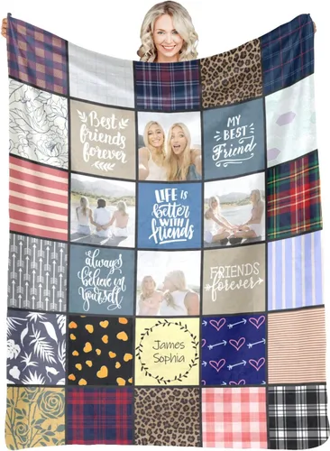 Vista 31 de Mantas personalizadas con foto, manta de fotos personalizada, mantas personalizadas con imagen, regalos personalizados para mujeres, hombres