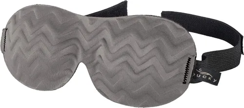 Vista 6 de Bucky Máscara de ojos ultraligera para viajar y dormir, color negro, talla única