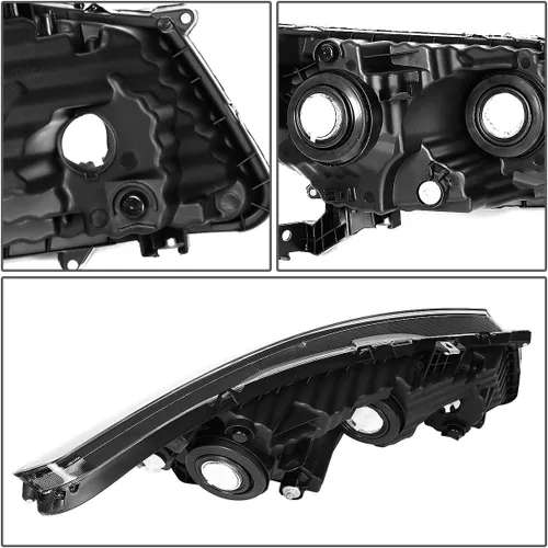 Vista 4 de DNA Motoring OEM-HL-0004-L Estilo de fábrica Lado del Conductor Proyector Faro Lámpara HO2502135 Para 08-12 Honda Accord