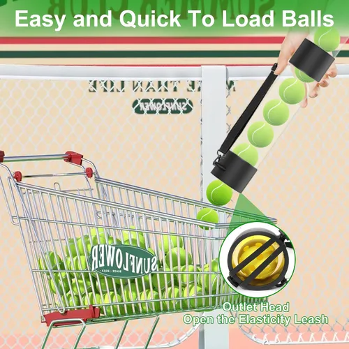 Vista 3 de Pickleball Ball Retriever & Ball Hopper Storage con correa Pickle Balls Tubo Pickup