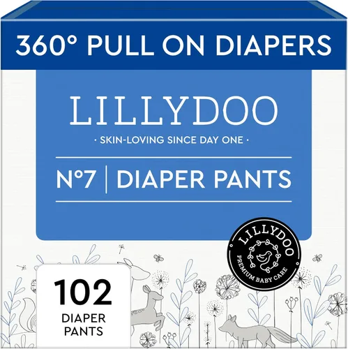 Vista 12 de LILLYDOO Pantalones de Pañal para Niños Pequeños - Talla 5 (24-35 libras), Suministro Quincenal (66 unidades), Amigables con la Piel, Ultra Suaves