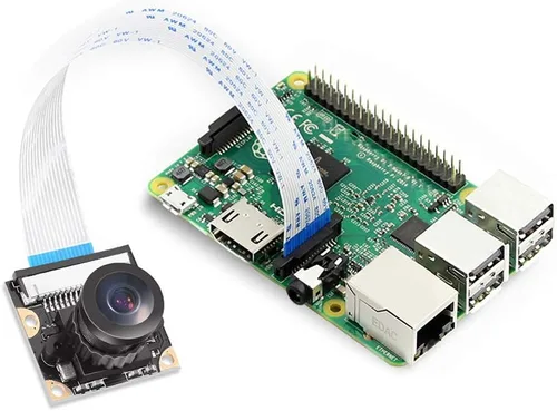 Vista 4 de Para Raspberry Pi Zero Camera Module 160 FOV 5MP Fisheye Lens Cámara Gran Angular 160 Grados OV5647 1080P Sensor HD Video Webcam con Cable Cero