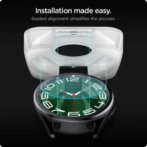 Vista 11 de Spigen GlasTR EZ FIT - Protector de pantalla para Galaxy Watch 6 Classic