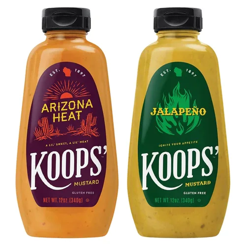 Vista 32 de Koops Dijon Mostaza, salsa suave y picante estilo francés, 12 onzas