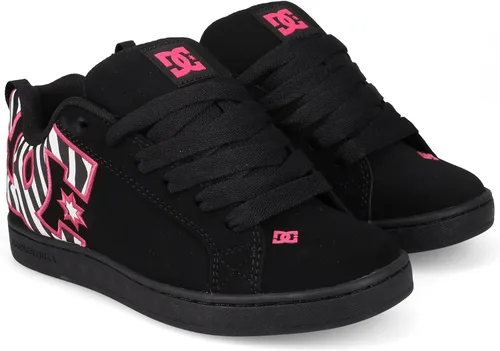 Vista 11 de DC Womens Dc Women's Court Graffik Casual Skate Shoe Plantilla blanca y negra