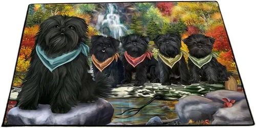 Vista 20 de Doggie of the Day Affenpinscher Dogs Floor Mat - 4th of July Independence Day - Best Dog Doormat - Protector Decor - Unique Portrait Art - Premium