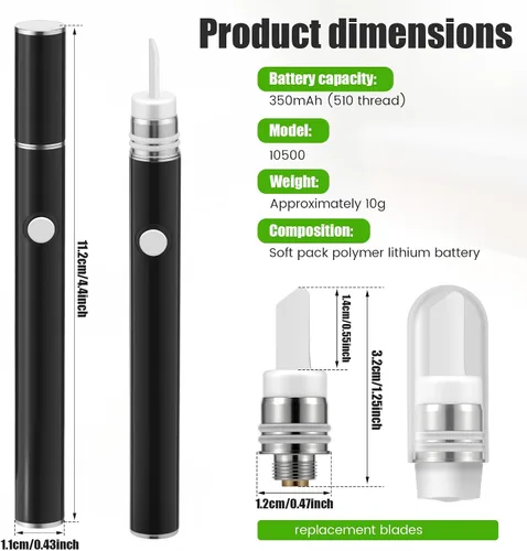 Vista 4 de Cuchillo caliente eléctrico, kit de herramientas de corte de calor con hoja de cerámica, multiherramienta portátil de calentamiento de hoja