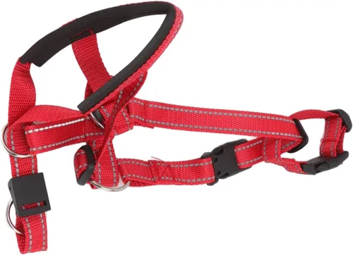 Vista 10 de TOPINCN Collar para la cabeza, cabestro de cabeza de perro con correa de seguridad, material de nailon con hebilla de metal, arnés para la cabeza