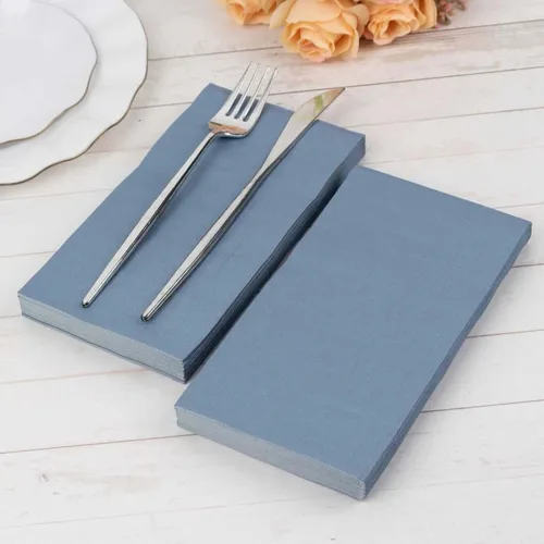 Vista 78 de Efavormart 50 Pack 5"x5" Servilletas azules de papel suaves de 2 capas, servilletas desechables para cóctel - 18 GSM