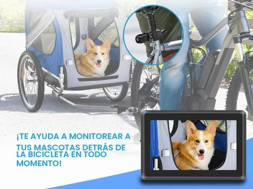 Vista 7 de PARKVISION Cámara de visión trasera para bicicleta con monitor de 5000mAh