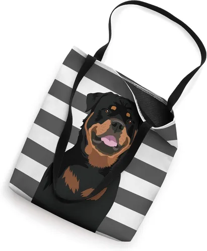 Vista 2 de Rottweiler Dog Lover Bolsa de regalo 16 pulgadas Blanco