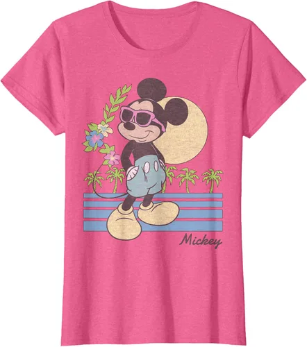 Vista 19 de Disney Mickey and Friends Mickey Retro Beach Camiseta S Gris Oscuro