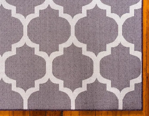 Vista 9 de Unique Loom Trellis Collection - Alfombra de área de Filadelfia, rectangular de 2 pies 2 pulgadas x 3 pies, color morado y marfil