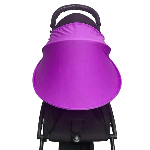 Vista 8 de Worparsen Parasol para cochecito protege al bebé de mosquitos y rayos UV, extensor, cubierta de malla transparente para corredores y verano rosa