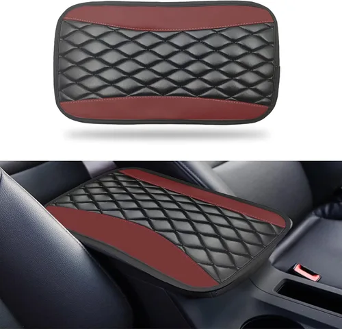 Vista 9 de Almohadilla de cojín para consola central de automóvil, accesorios de protección interior, de cuero universal, impermeable y antiarañazos, funda