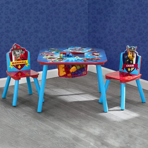 Vista 3 de Delta Children Juego de mesa y silla para niños con almacenamiento, ideal para artes y manualidades, merienda, educación en casa, tareas y más, Nick