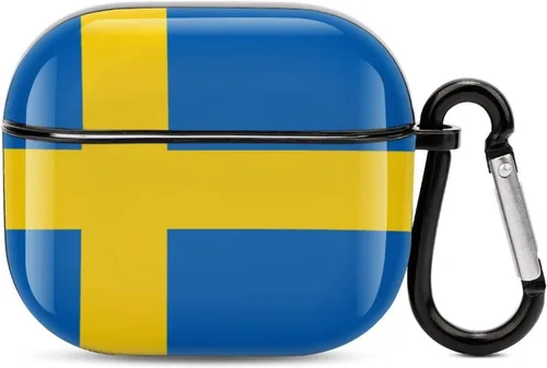 Vista 27 de Funda protectora con Bluetooth de cuerpo completo de la bandera rumana para AirPods 3, funda con llavero impreso completo