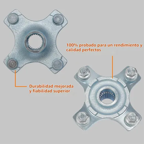Vista 4 de Buje de rueda trasera 2 piezas compatible con Yamaha 1987-2004 YFM350x Warrior 2001 en adelante Raptor YFM125 250 350 660R 700 y más de repuesto #