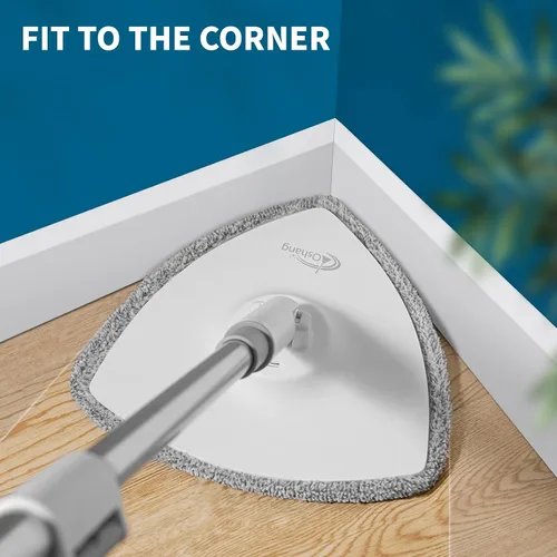Vista 3 de Oshang Spin Mop OG5 - Almohadillas de repuesto para cabezales de trapeador, 2 unidades, triángulo