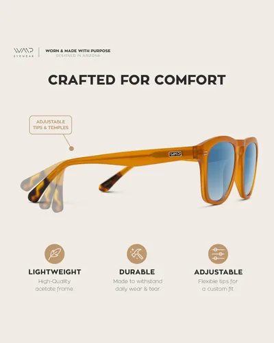 Vista 7 de WearMe Pro - Gafas de sol rectangulares grandes polarizadas retro para hombre
