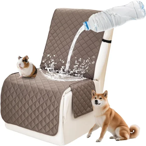 Vista 63 de Fundas impermeables para sofá reclinable seccional en forma de L, 7 piezas, antideslizantes, lavables, juego de fundas reclinables para mascotas