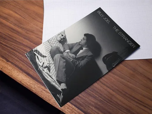 Vista 7 de Póster de Billy Joel The Stranger, portada de álbum clásico de música rock, mercancía retro vintage de los años 70 y 80, gira de conciertos, póster