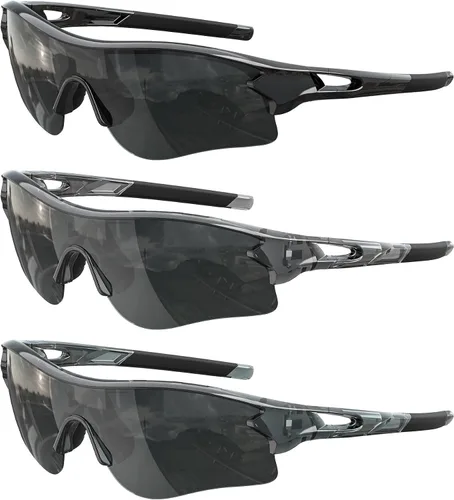Vista 14 de Lentes de sol deportivos polarizados para hombres y mujeres, lentes UV400 de una sola pieza, para béisbol, correr, ciclismo, pesca