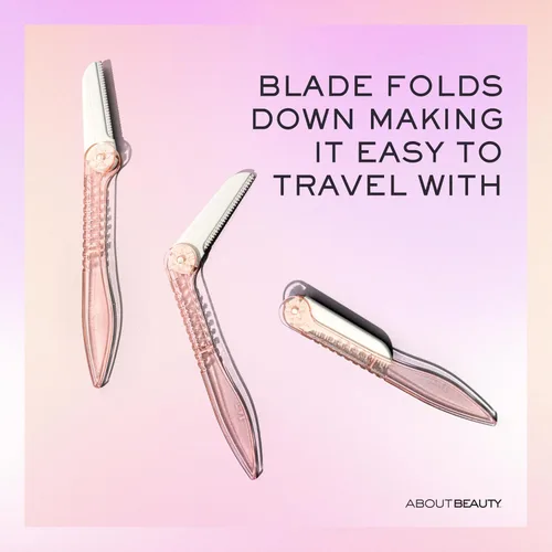 Vista 6 de Acerca de Beauty Rasuradores Plegables Sin Pelusa Fold-n-Go - 3 Rasuradores de Belleza Plegables para Depilación, Ideales para Afeitar, Exfoliar
