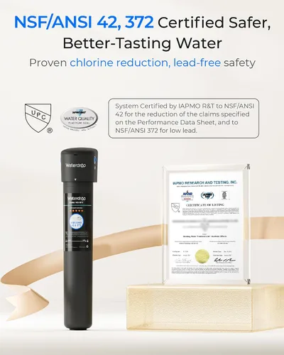 Vista 5 de Waterdrop 17UA 3 años Filtro de agua para debajo del fregadero, Sistema de filtración de agua para debajo del fregadero, Reduce PFAS, PFOA/PFOS