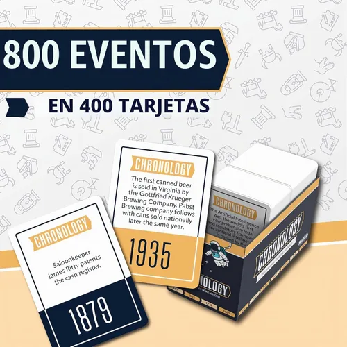 Vista 3 de Juego de mesa Cronología de Buffalo Games, el juego de todos los tiempos