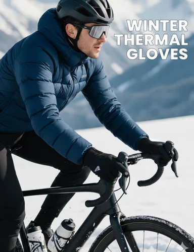 Vista 5 de AURUZA Guantes de ciclismo con cremallera
