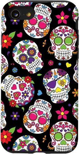 Vista 18 de Dead Sugar Skulls Case Sugar Skull Day of The Dead Case for iPhone 17