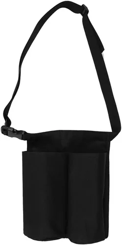Vista 6 de Soporte de loción de aceite de masaje, bolsa de cinturón ajustable con dos bolsillos para botellas de aceite esencial, kit de suministros de masaje