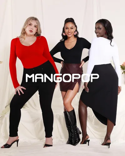 Vista 5 de MANGOPOP Body de manga larga con cuello en V profundo para mujer