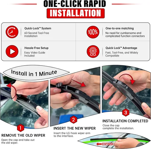 Vista 3 de Juego de limpiaparabrisas de repuesto para Toyota FJ Cruiser 2007-2014, calidad original de fábrica, para mi automóvil, 16, 14, 14, 10 pulgadas
