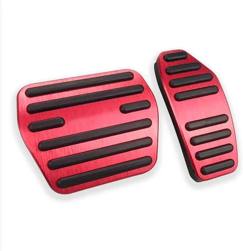 Vista 8 de LEXLEY 2 almohadillas antideslizantes de aluminio para pedal de freno de gas, cubiertas de pedal de acelerador sin perforación para Nissan Altima