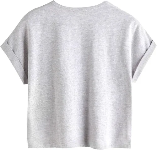 Vista 2 de SweatyRocks- Camiseta de manga corta Tie Dye para mujer Camiseta básica Crop Top