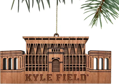 Vista 6 de Adornos para árbol de Navidad de la Universidad Estatal de Michigan, Spartan Stadium, Spartans Football, licencia oficial de la NCAA, decoración