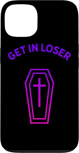 Vista 7 de Pastel Goth Aesthetic Black Gradient Coffin Get in Loser Emo Case for iPhone 17